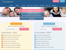 Tablet Screenshot of newaupair.com